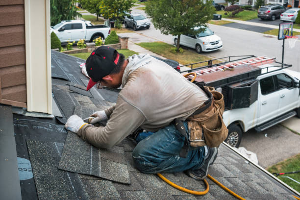 Professional Roofing technician working in Kitts Hill, OH